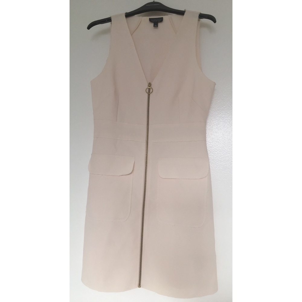 Topshop Zip Front Utility Dress