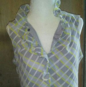 Tri-colored Banana Republic blouse