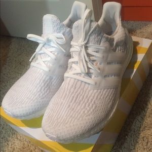Adidas triple white ultraboost 3.0 size 9.5
