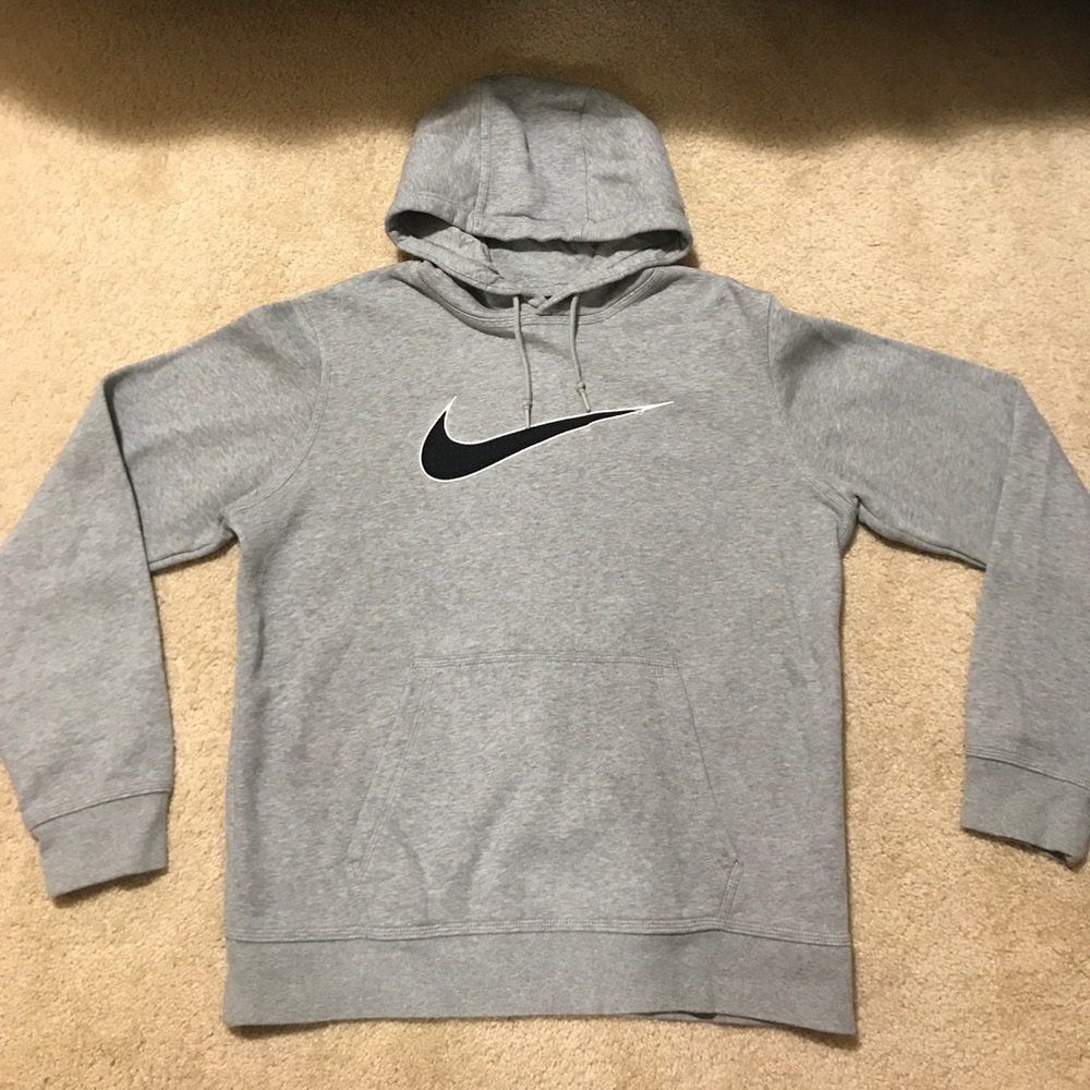 Men's NIKE Gray Hoodie Athletic Size Medium!