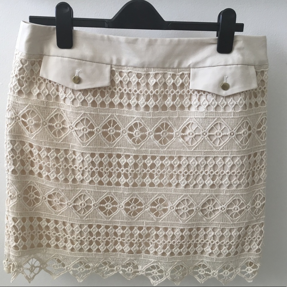 NWT Joe Fresh Crochet Pocket Skirt