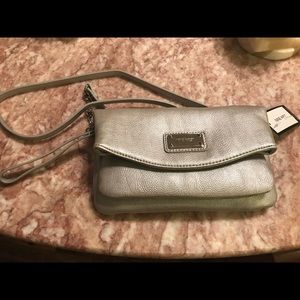Silver Nine West sling bag