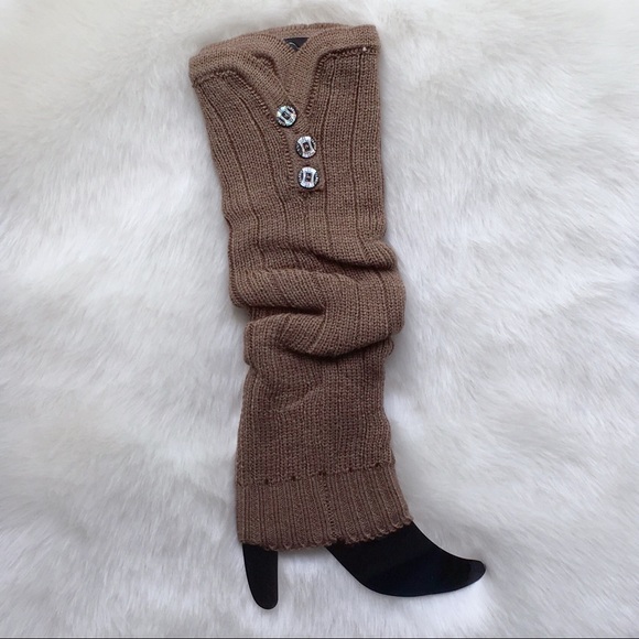 Stripe Knit Leg Warmers Boot Socks - Picture 5 of 8