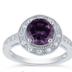 Amethyst Silver Ring size 5