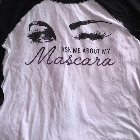 ❗️SOLD❗️🙋🏽YOUNIQUE Mascara💋 Baseball T Shirt - Picture 8 of 8