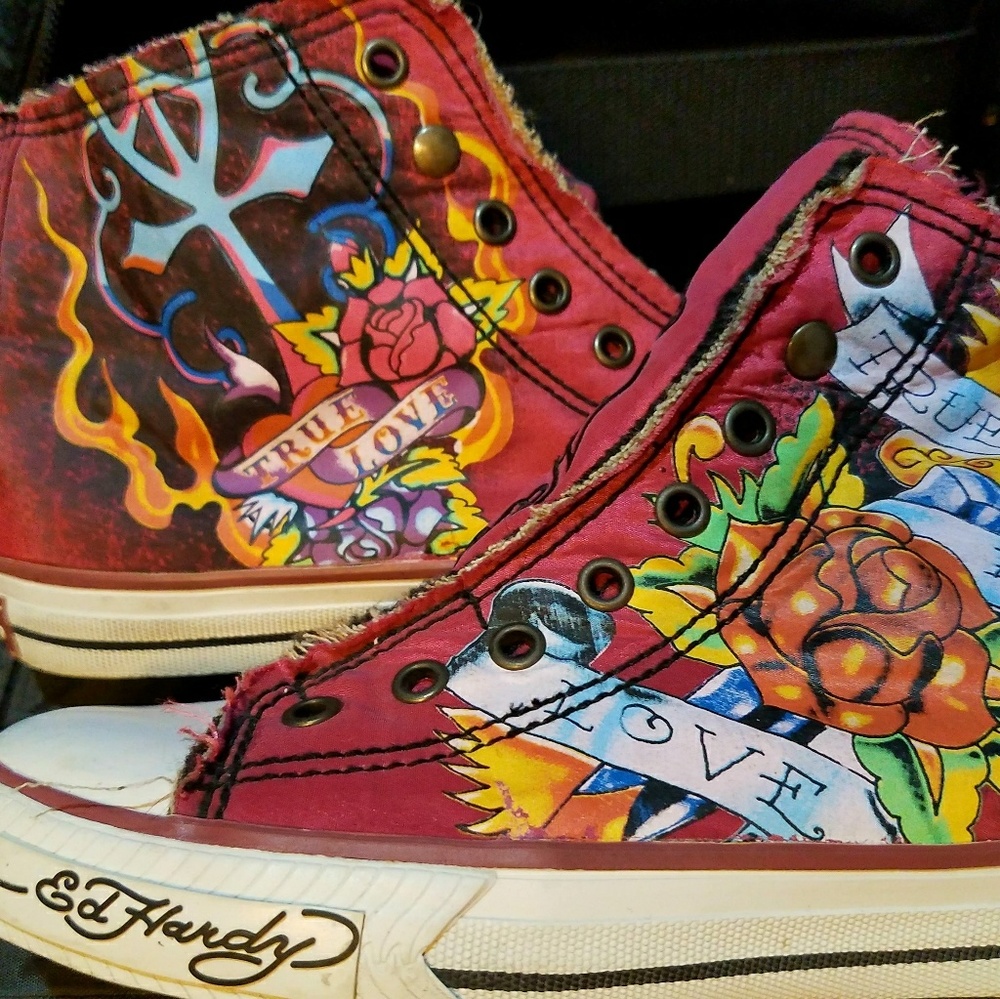 Converse sz7 Special Edition~ ed hardy