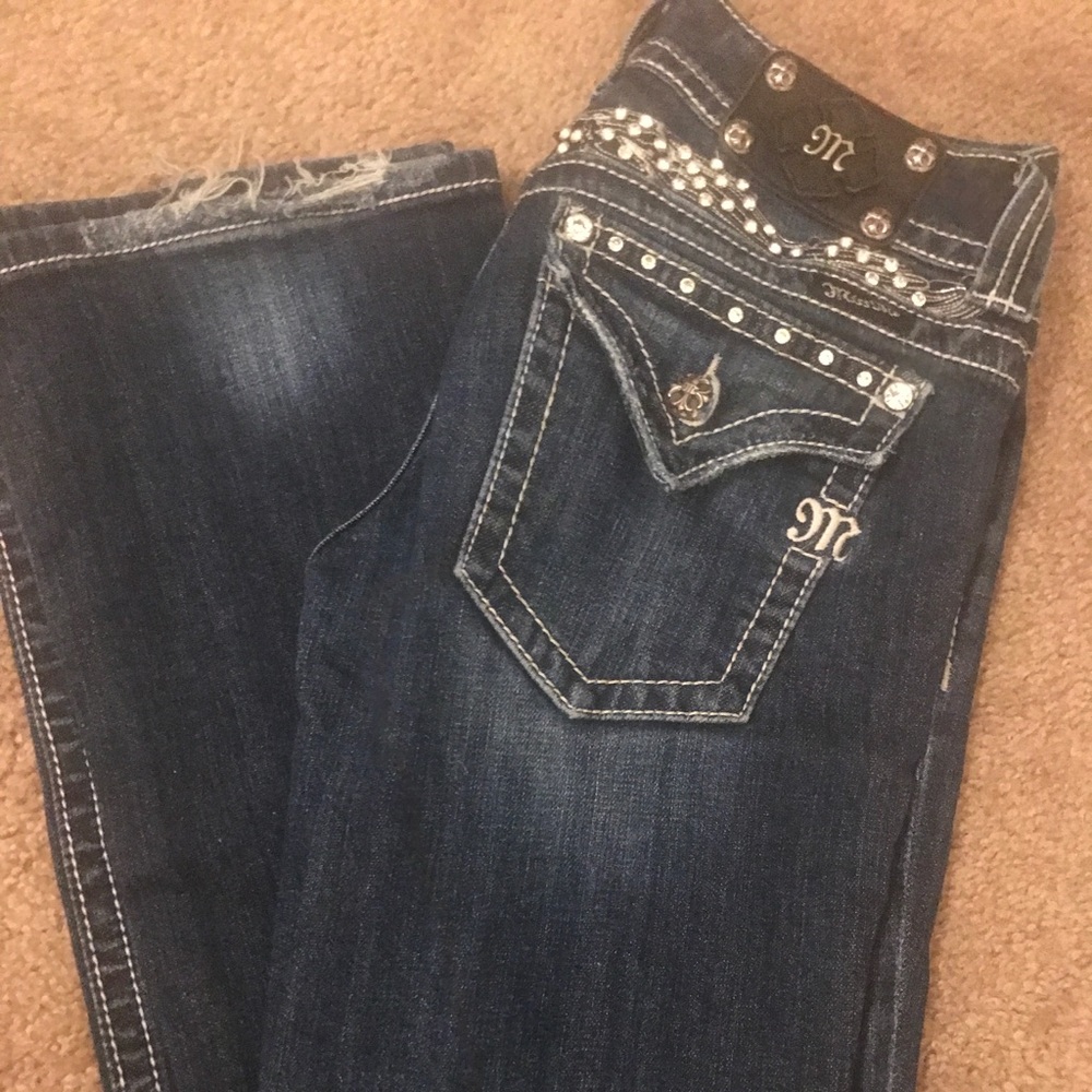 Miss Me angel wing denim