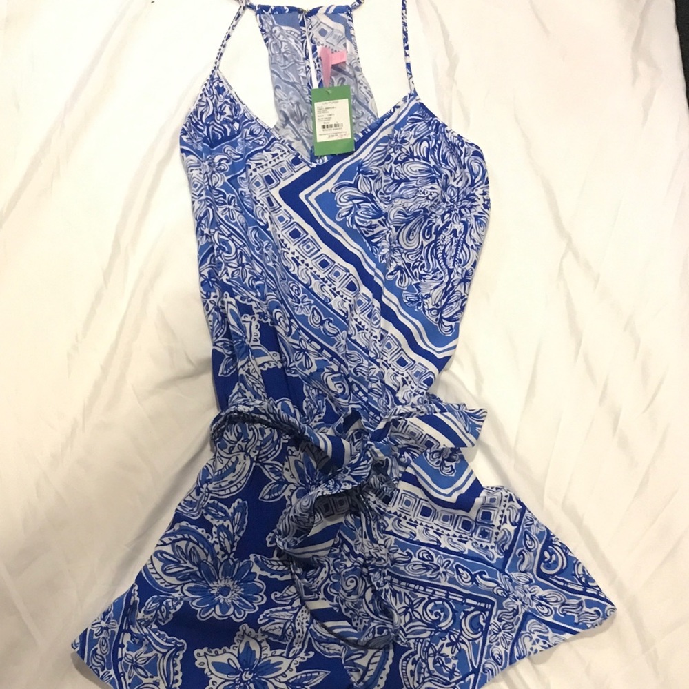 Blue crush open water Romper