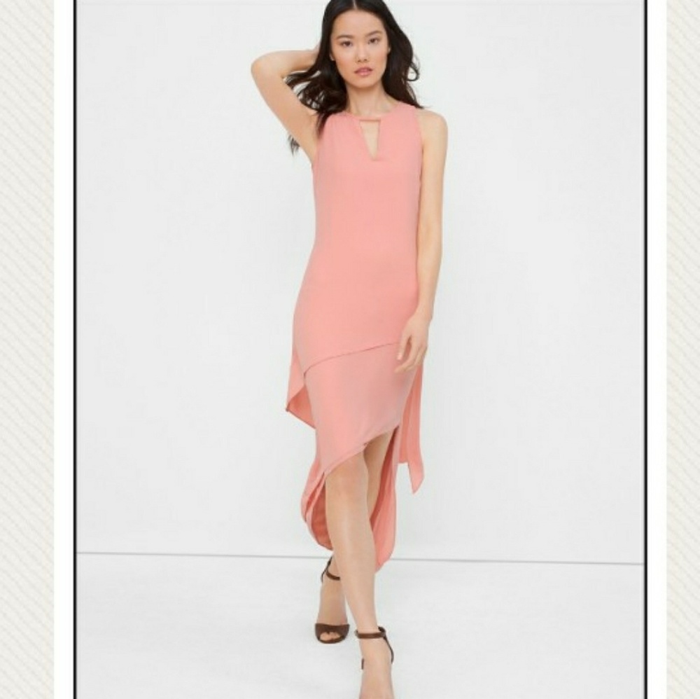 NWOT White House Black Market Asymmetric Dress