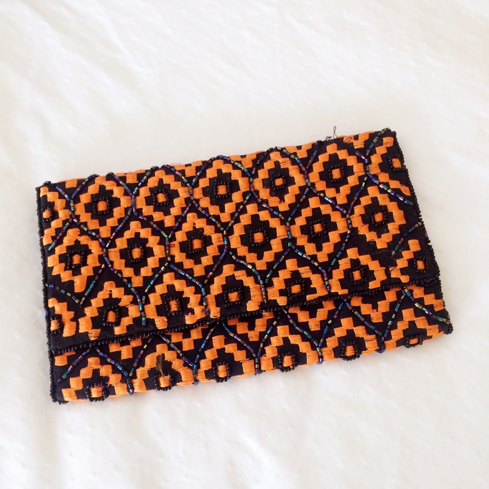 KC Malhan Beaded Clutch