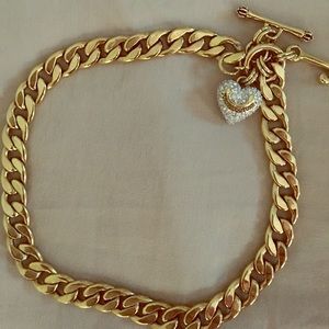 N-Gold Pave Starter Link necklace