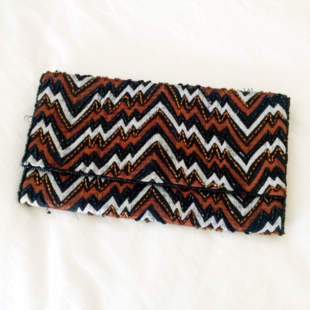 KC Malhan Beaded Clutch