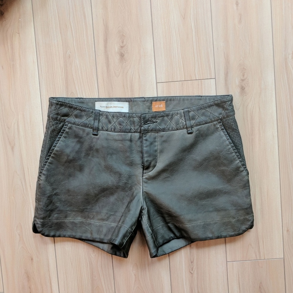 NWOT Anthropologie Pilcro Vegan Leather Shorts