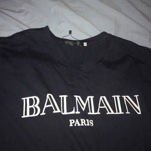Navy blue balmain shirt