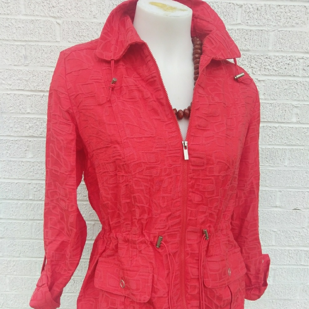 Samantha Gray 10 or M orange w pockets toggle draw
