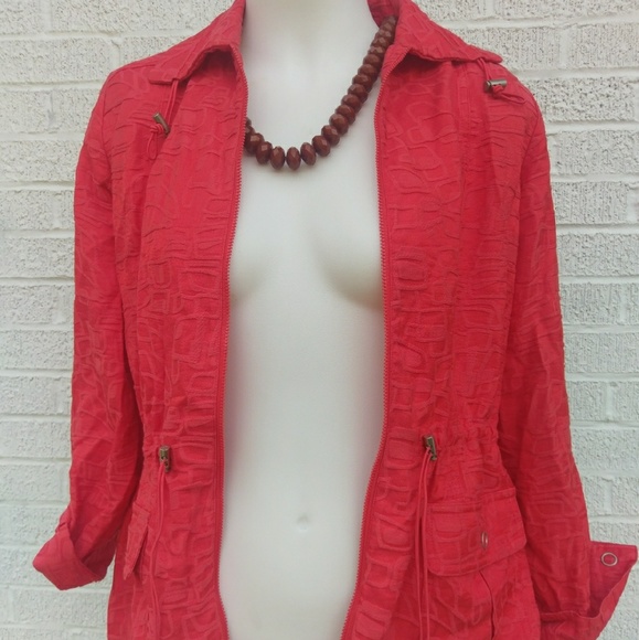 Samantha Gray 10 or M orange w pockets toggle draw - Picture 2 of 4