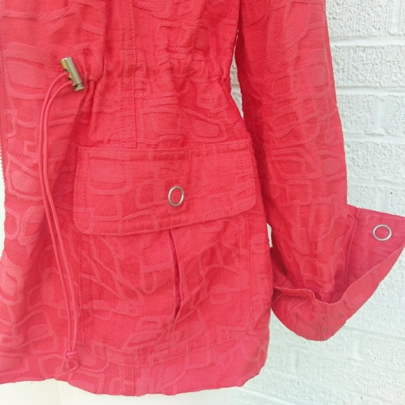 Samantha Gray 10 or M orange w pockets toggle draw - Picture 3 of 4