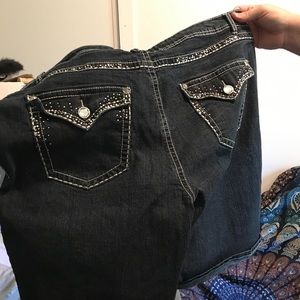 Plus size denim shorts