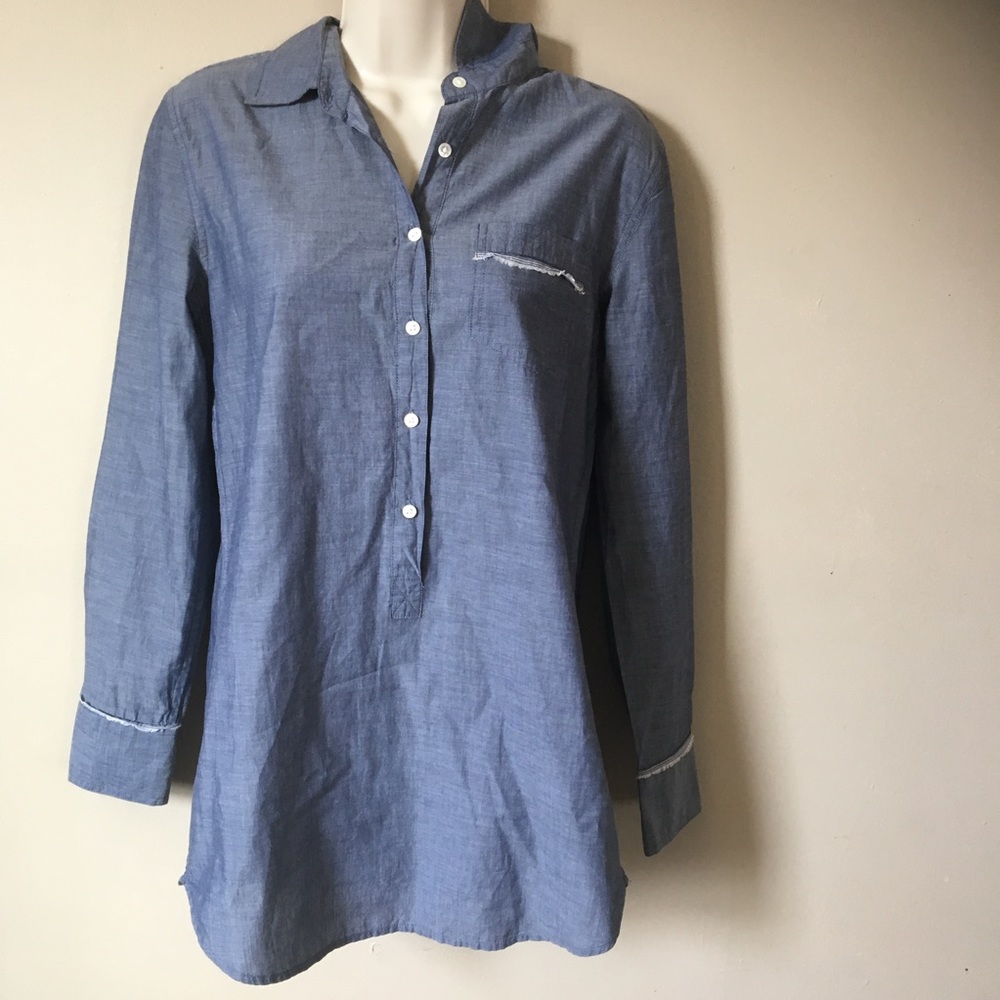 [J Crew] chambray button up shirt XS