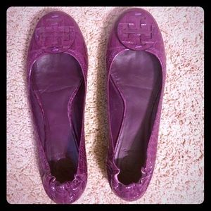 Tory Burch Plum Reva flats