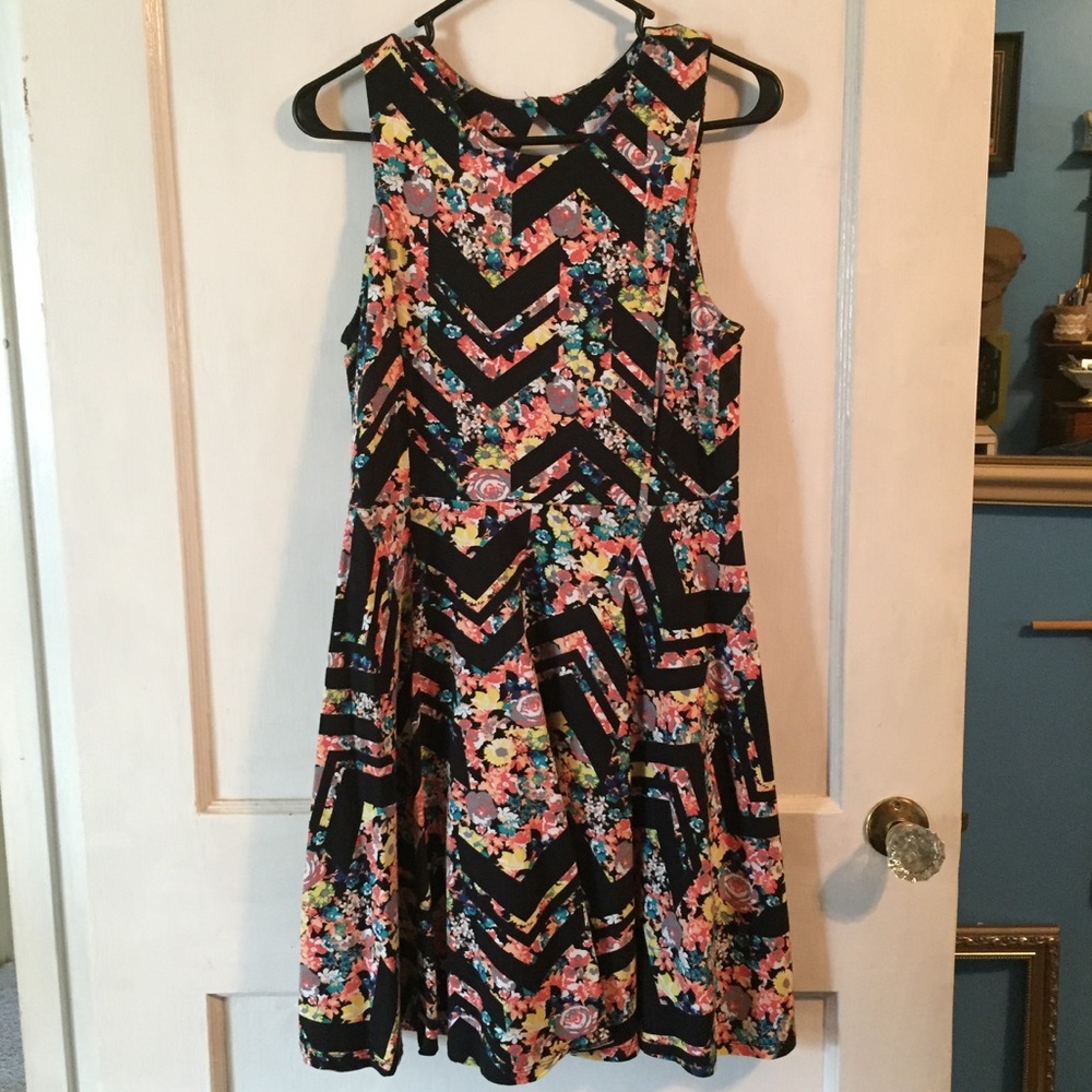 Xhilaration floral skater dress