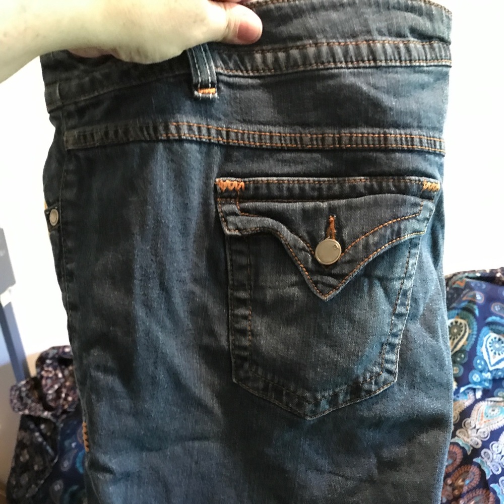Avenue Plus Size Jean Shorts