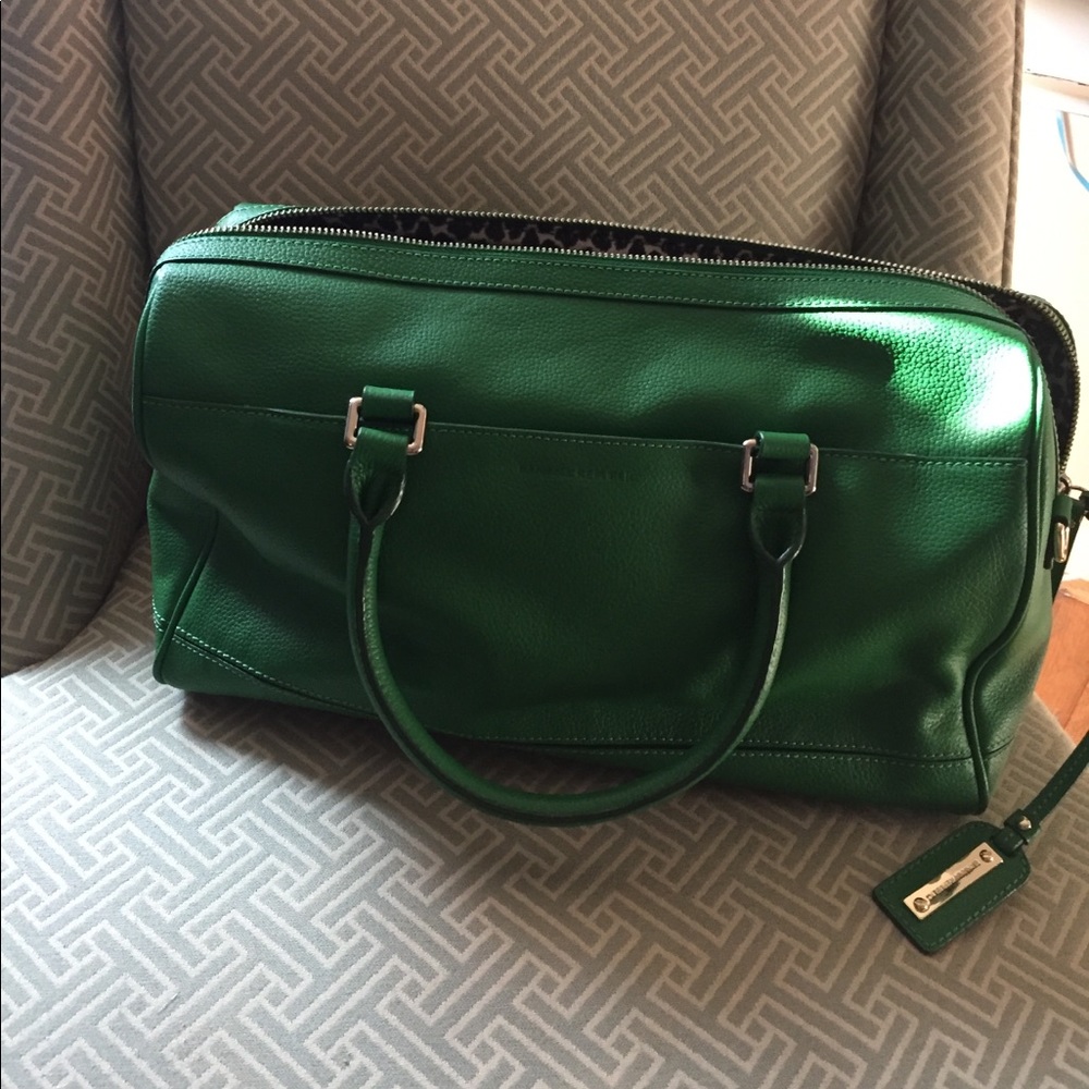 Banana Republic Kelly green leather bag