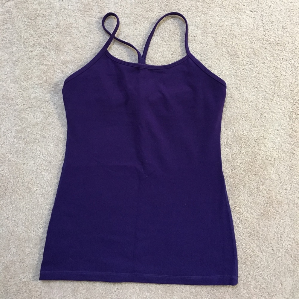 EUC Lululemon Power Y Flow Tank - Size 6