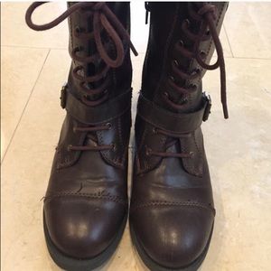 Brown combat Boots