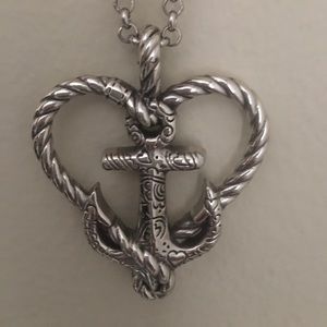 Brighton heart and anchor necklace.
