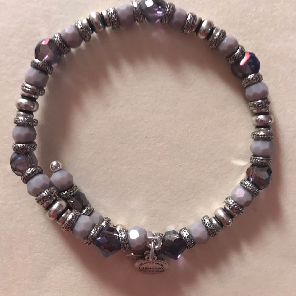 Alex and Ani purple wrap bracelet