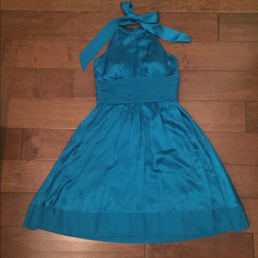 Teal blue dress with pockets!
