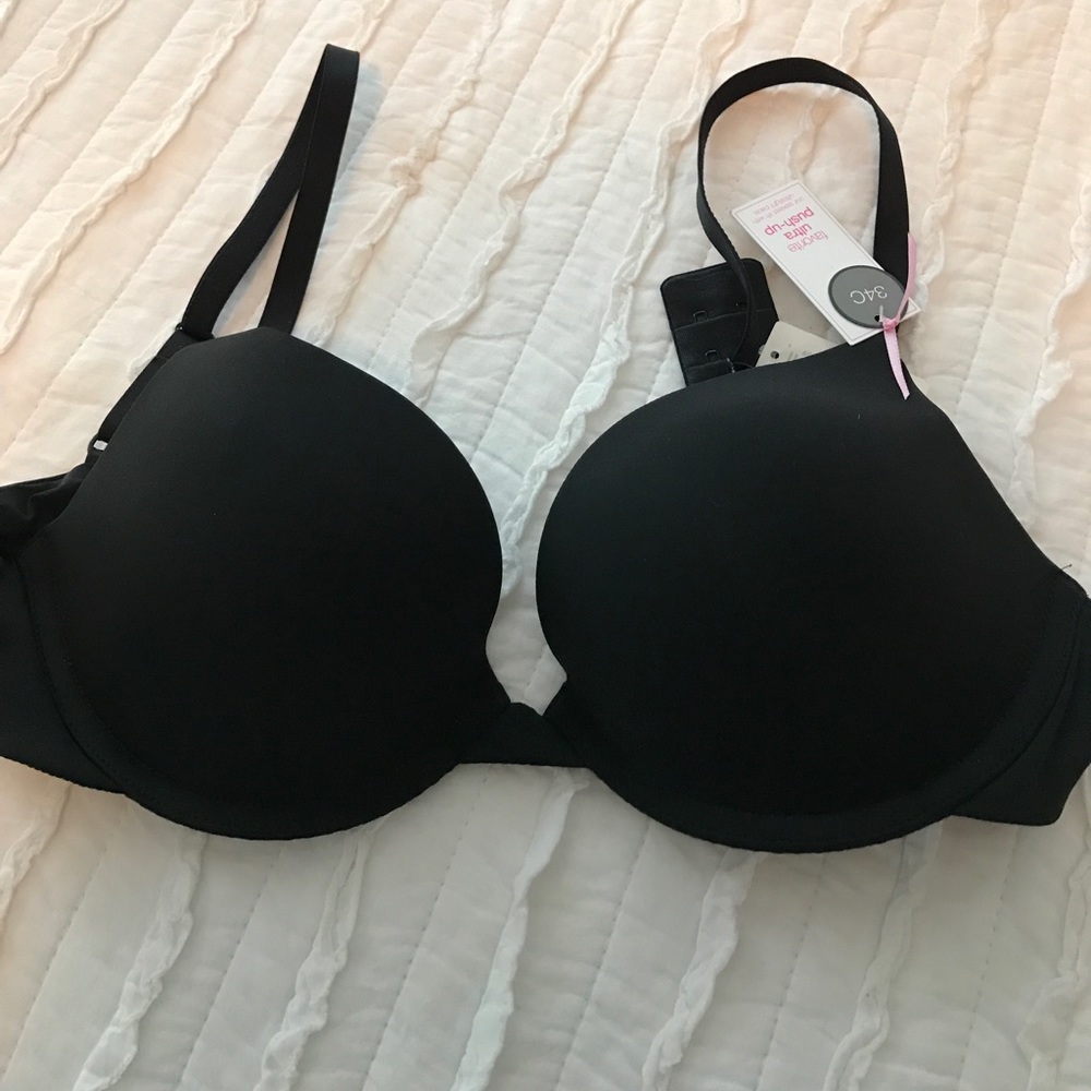34C GAP "favorite ultra push up" bra, black
