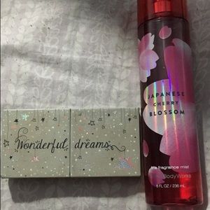 Sephora eyeshadow & bath & bodyworks spray