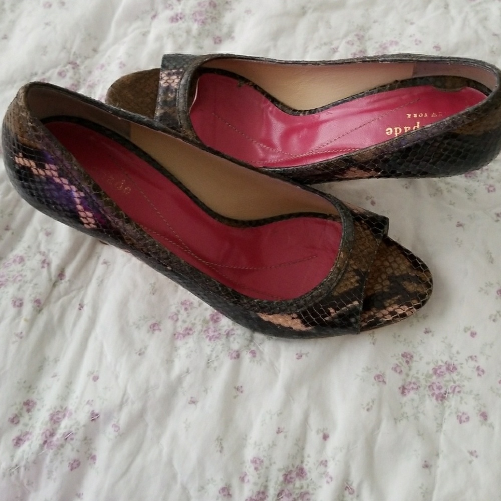 snake print heels