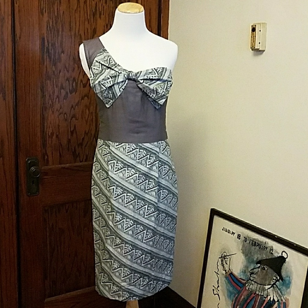 African print cocktail dress