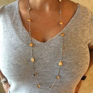 Brighton gold and silver long necklace.