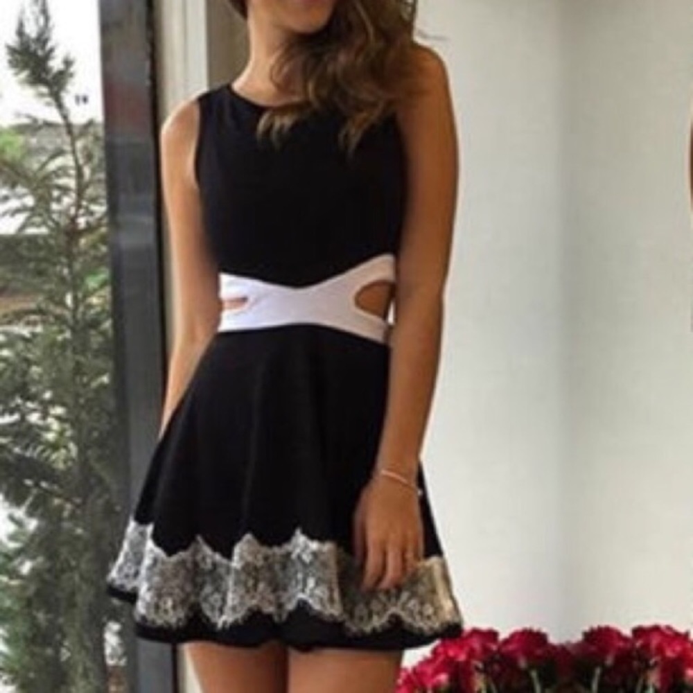 Black and White Dress