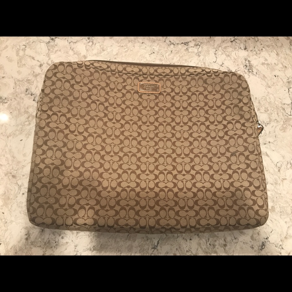 Coach laptop case