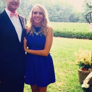 Royal Blue Skater Dress Size Small/0