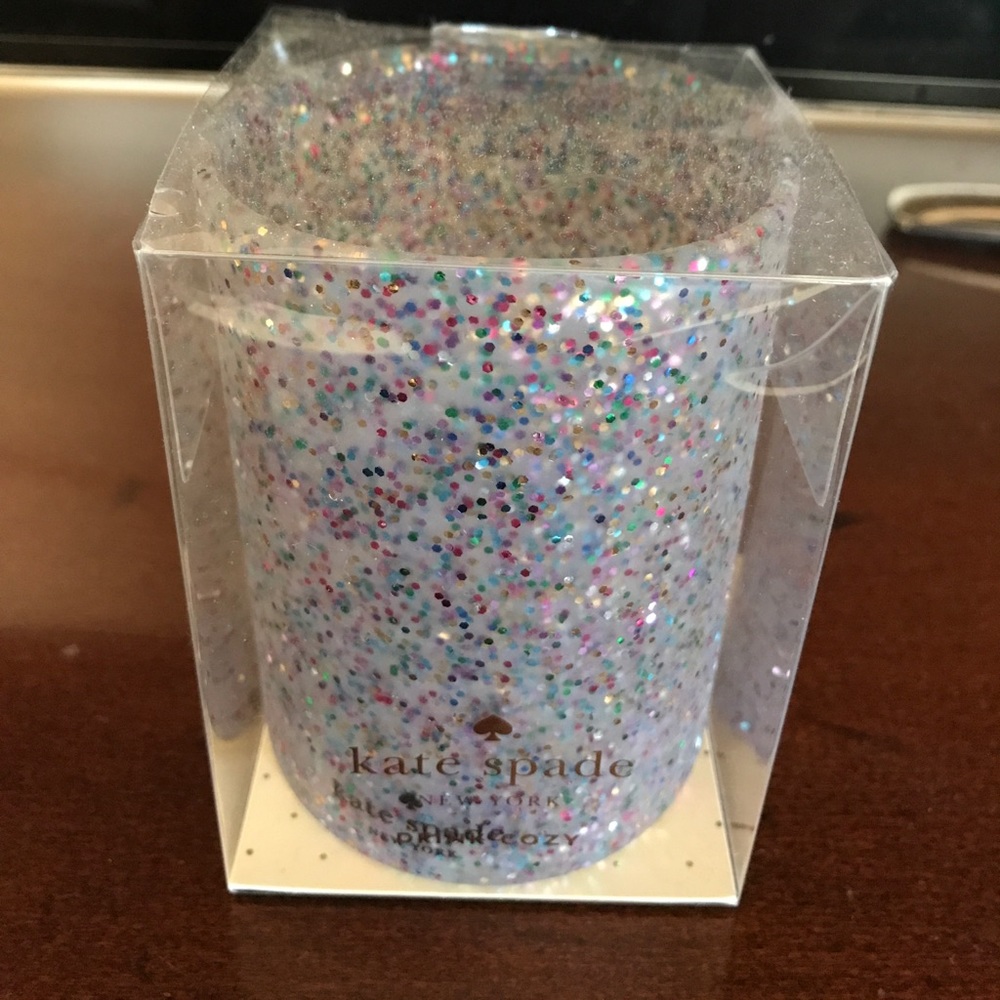Multi glitter Kate Spade cozy