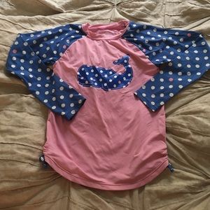 Girl's Hatley whale rash guard
