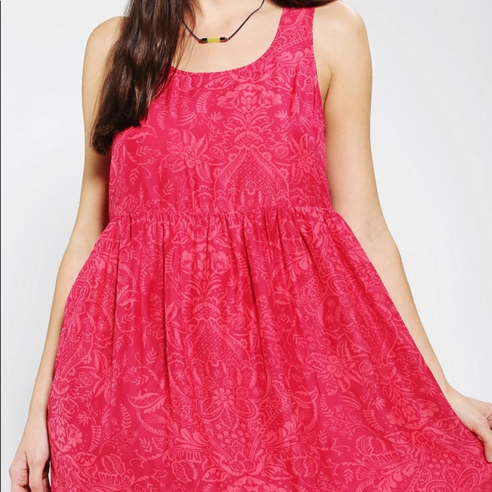 Urban Outfitters Printed Babydoll Dress