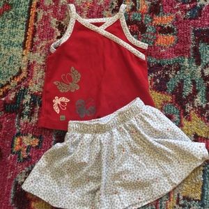 Skirt and tank outfit from Tea Collection