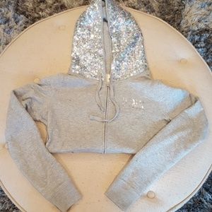Victoria Secret Heather grey hoodie