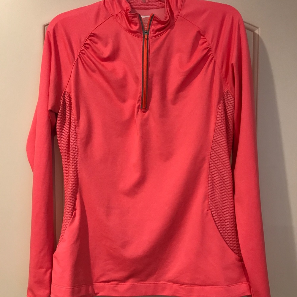 Slazenger Golf 1/4 Zip! Bright Orange Sz. L