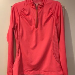Slazenger Golf 1/4 Zip! Bright Orange Sz. L