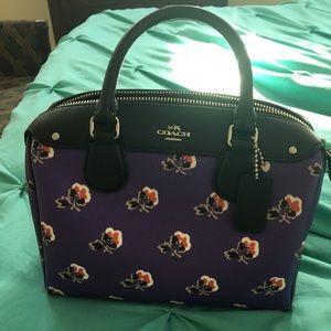Coach satchel handbag. Limited edition pattern.