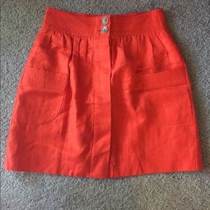 JCrew burnt orange skirt!