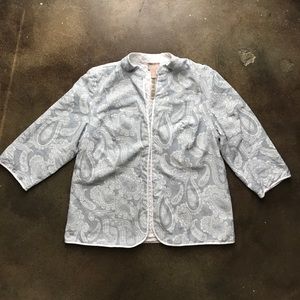 Patterned and Embroidered Chico's Jacket